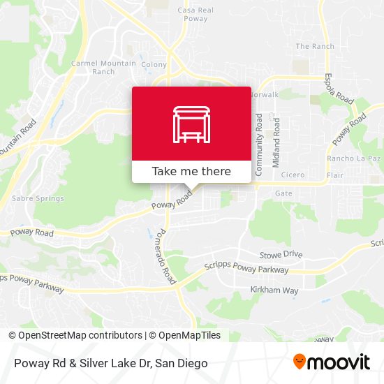 Mapa de Poway Rd & Silver Lake Dr