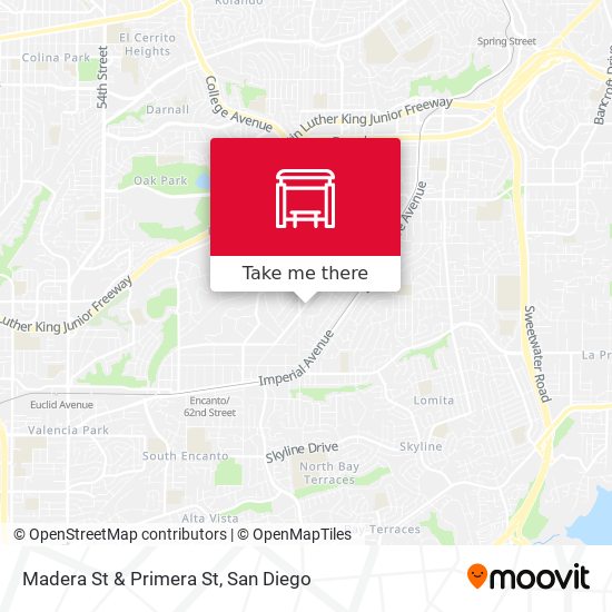 Madera St & Primera St map