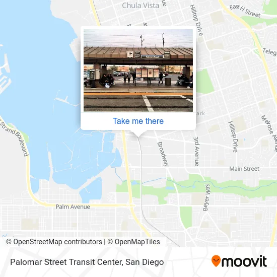 Palomar Street Transit Center map