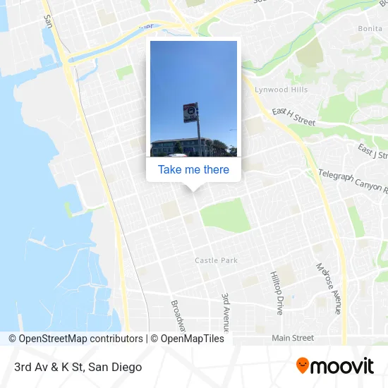 Mapa de 3rd Av & K St