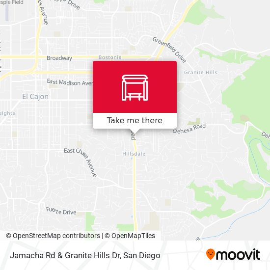 Jamacha Rd & Granite Hills Dr map