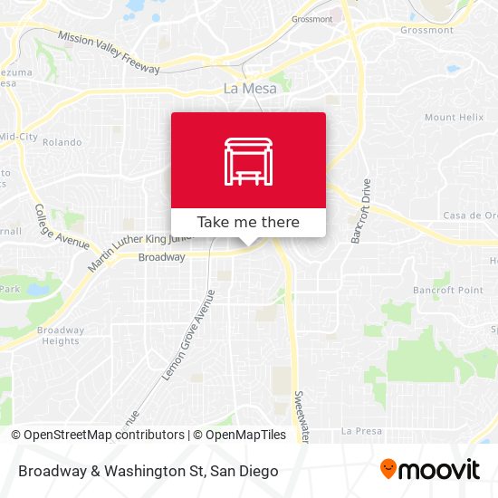 Broadway & Washington St map