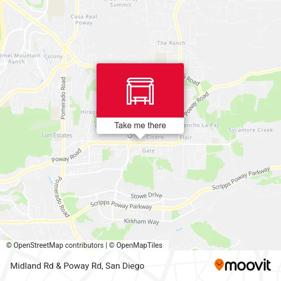 Mapa de Midland Rd & Poway Rd