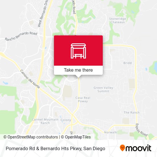 Pomerado Rd & Bernardo Hts Pkwy map