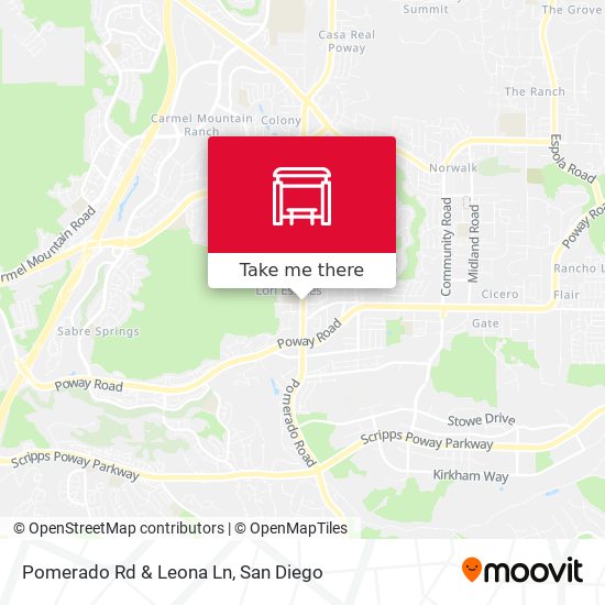 Pomerado Rd & Leona Ln map