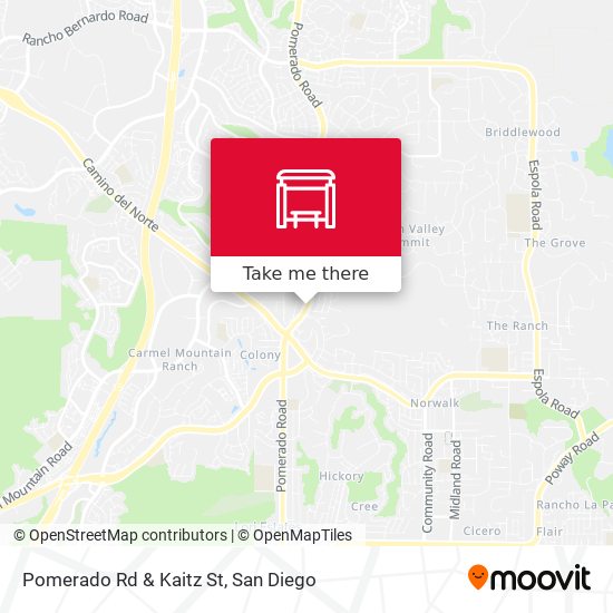 Pomerado Rd & Kaitz St map