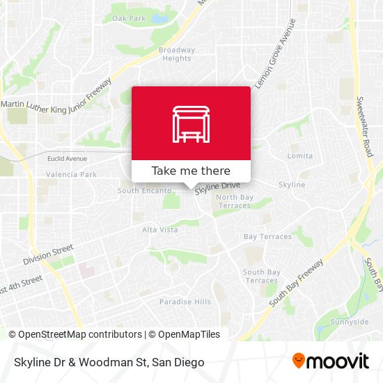 Mapa de Skyline Dr & Woodman St