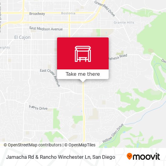 Mapa de Jamacha Rd & Rancho Winchester Ln