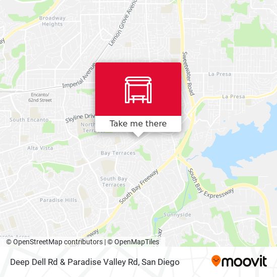 Deep Dell Rd & Paradise Valley Rd map