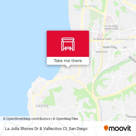 Mapa de La Jolla Shores Dr & Vallecitos Ct