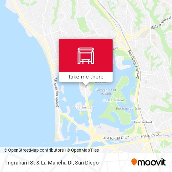 Mapa de Ingraham St & La Mancha Dr