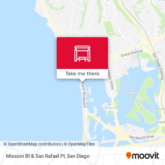 Mission Bl & San Rafael Pl map