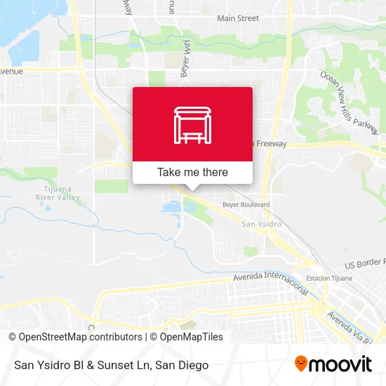 Mapa de San Ysidro Bl & Sunset Ln
