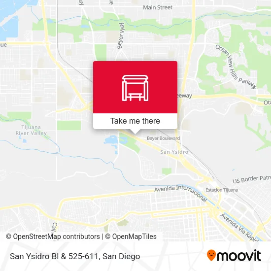 Mapa de San Ysidro Bl & 525-611