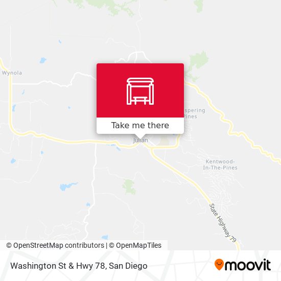 Washington St & Hwy 78 map