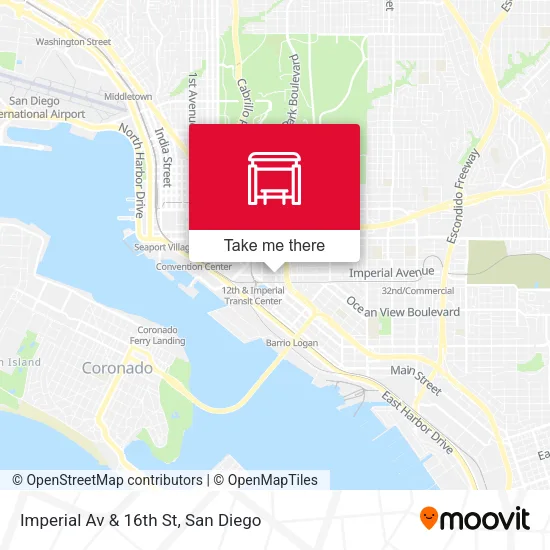 Mapa de Imperial Av & 16th St