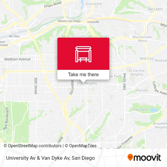 Mapa de University Av & Van Dyke Av