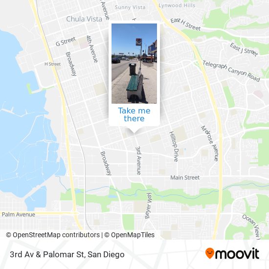 3rd Av & Palomar St map