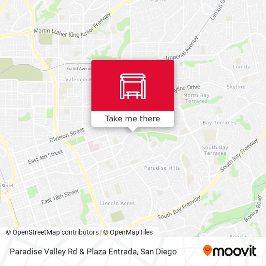 Mapa de Paradise Valley Rd & Plaza Entrada