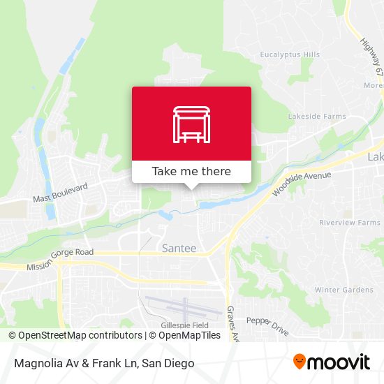 Mapa de Magnolia Av & Frank Ln