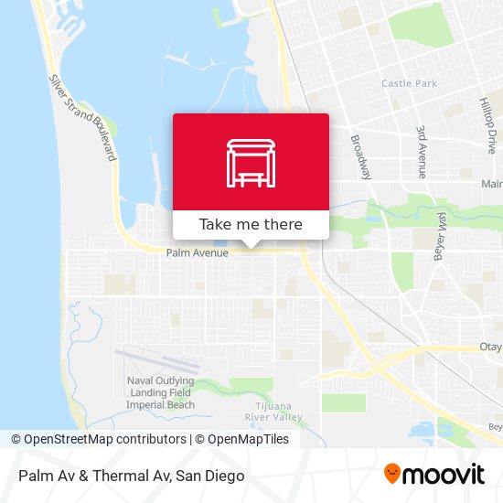 Mapa de Palm Av & Thermal Av