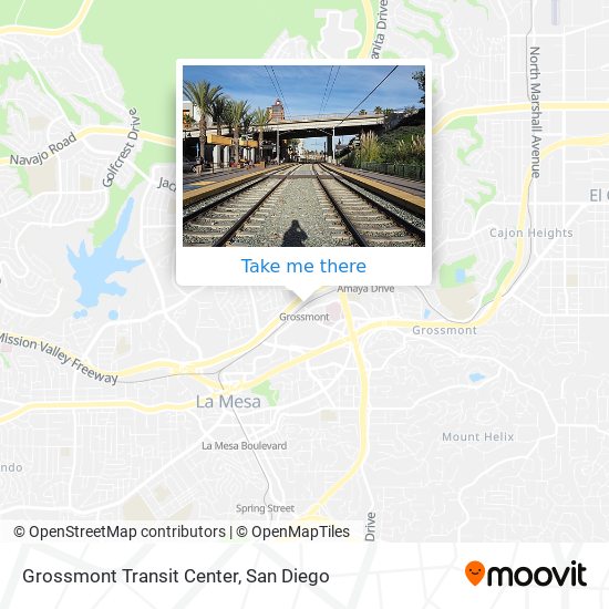 Grossmont Transit Center map