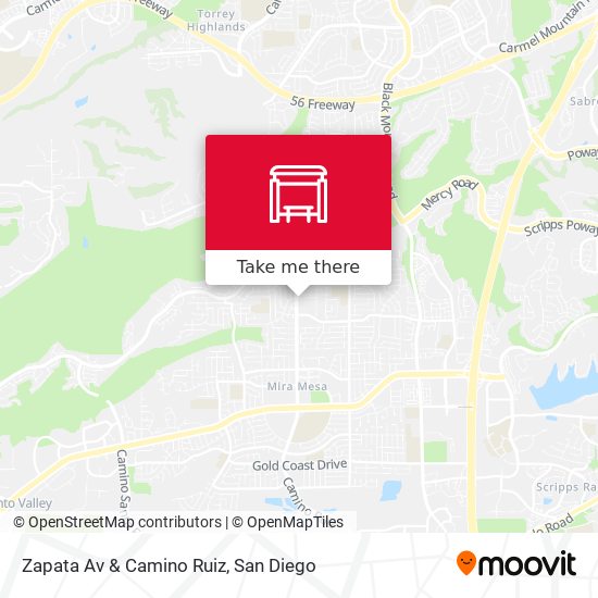Zapata Av & Camino Ruiz map