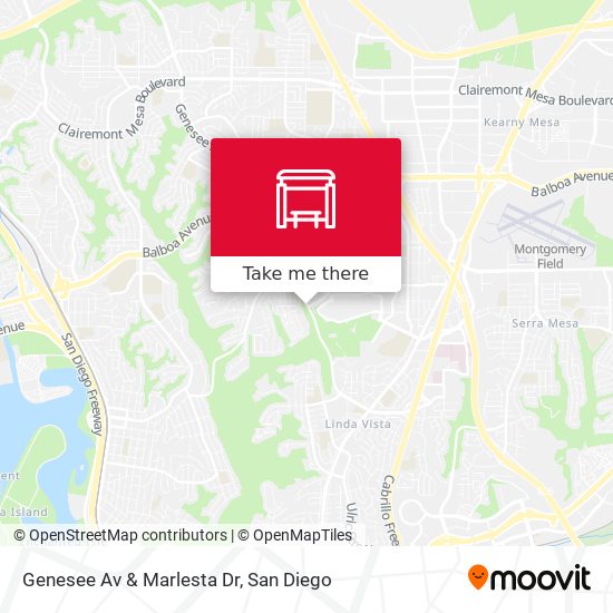 Genesee Av & Marlesta Dr map