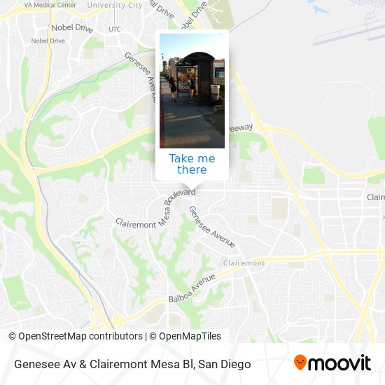 Mapa de Genesee Av & Clairemont Mesa Bl