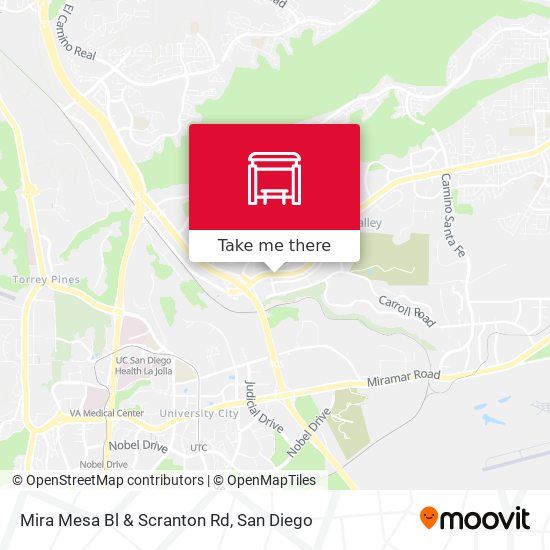 Mira Mesa Bl & Scranton Rd map