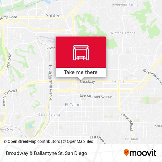 Mapa de Broadway & Ballantyne St