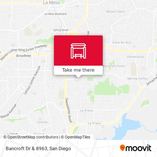 Mapa de Bancroft Dr & 8963