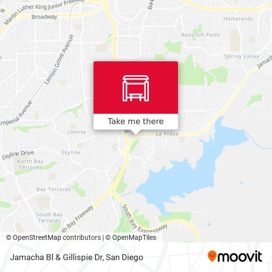 Mapa de Jamacha Bl & Gillispie Dr