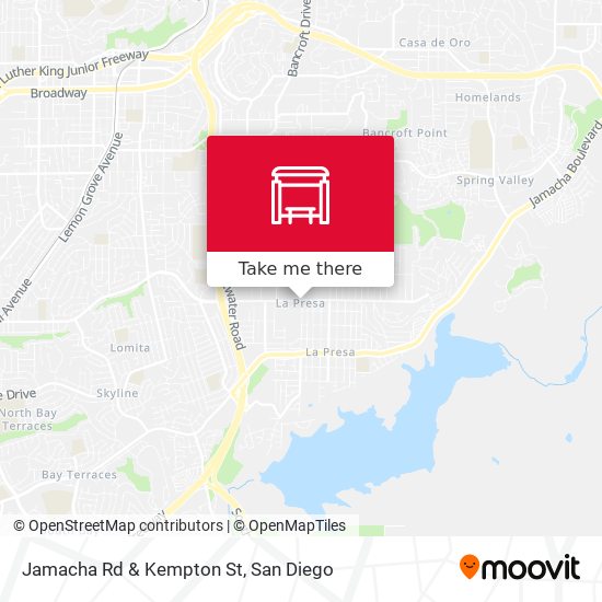 Jamacha Rd & Kempton St map