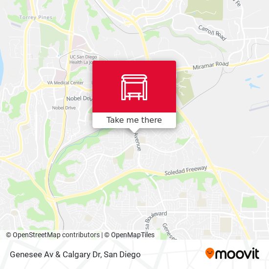 Genesee Av & Calgary Dr map