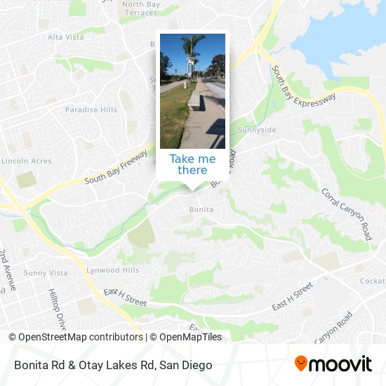 Mapa de Bonita Rd & Otay Lakes Rd