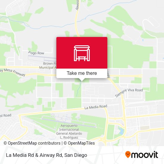 Mapa de La Media Rd & Airway Rd
