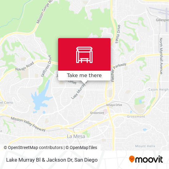 Lake Murray Bl & Jackson Dr map