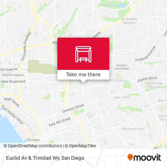Euclid Av & Trinidad Wy map