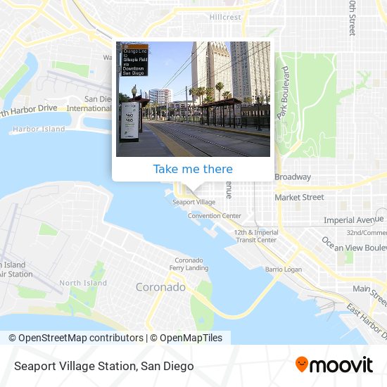 Seaport Village Station map