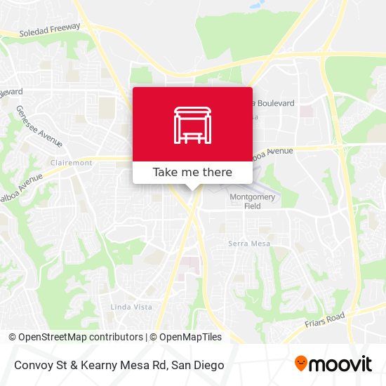 Convoy St & Kearny Mesa Rd map