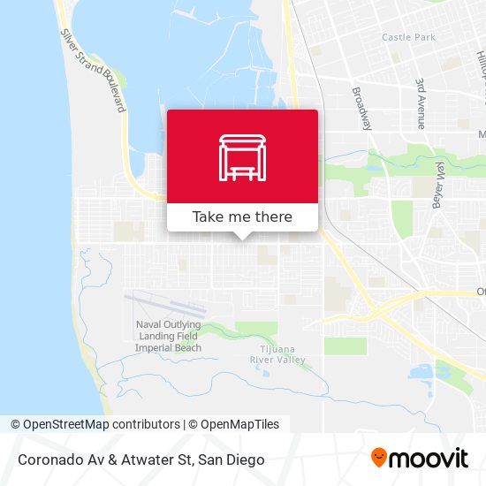 Coronado Av & Atwater St map