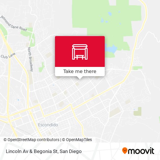Mapa de Lincoln Av & Begonia St