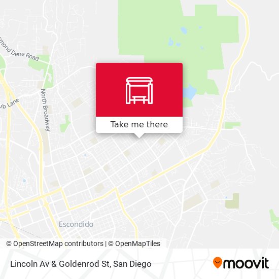 Lincoln Av & Goldenrod St map