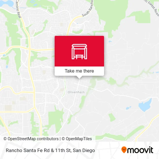 Rancho Santa Fe Rd & 11th St map