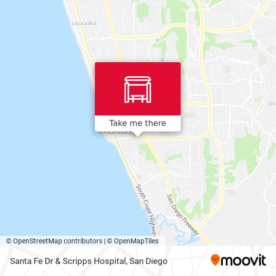 Santa Fe Dr & Scripps Hospital map