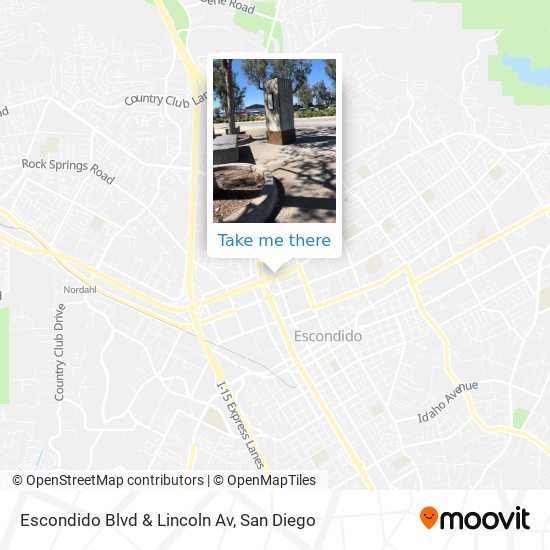 Mapa de Escondido Blvd & Lincoln Av