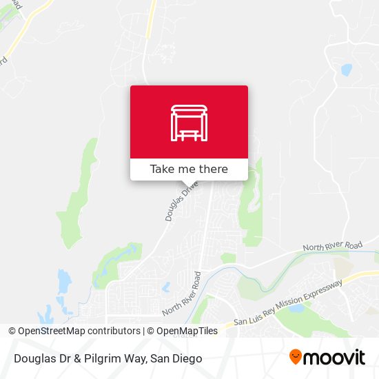 Douglas Dr & Pilgrim Way map