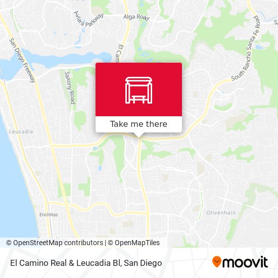 Mapa de El Camino Real & Leucadia Bl