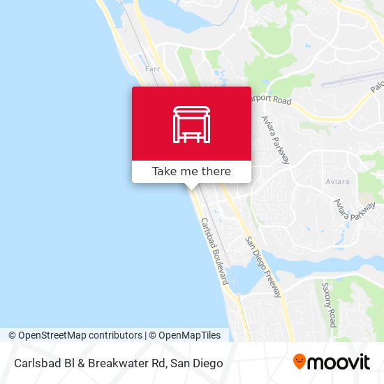 Carlsbad Bl & Breakwater Rd map
